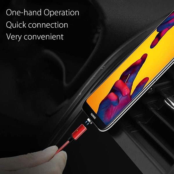 iPhone-latauskaapeli, [3 kappaletta 1M] Lightning-kaapeli nailon punainen