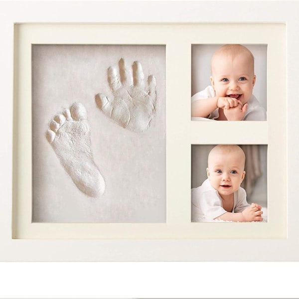 Baby Handprint Footprint Clay Footprint Sæt til nyfødte og KLB