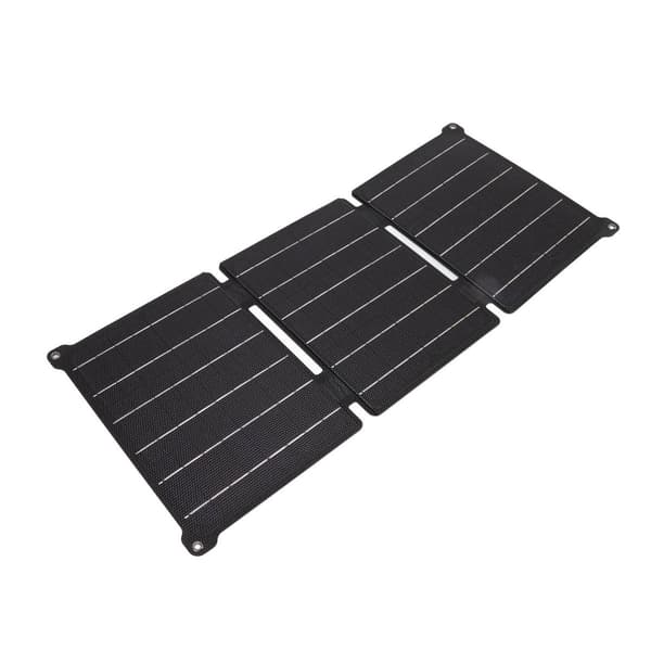 21W sammenleggbart solcellepanel IPX6 vanntett USB DC utgang KLB