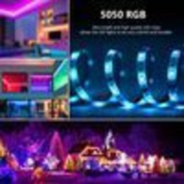 LED-remsa 5m USB LED-remsa, RGB LED TV-bakgrundsbelysning LED-band 16