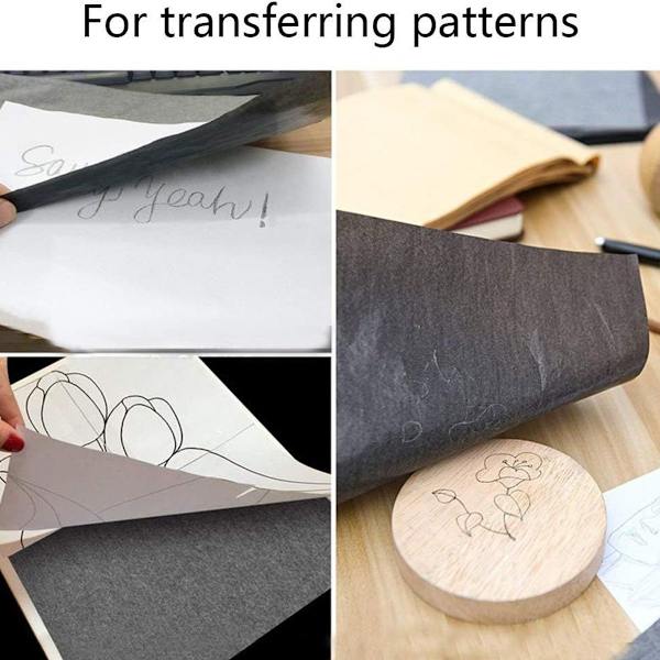 100 ark karbonpapper, A4 grafitpapper överföringspapper, karbonpapper KLB