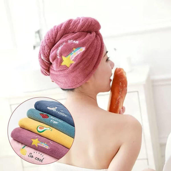 Fri duva snabbtorkande handduk, hårturban snabbtorkande, mikrofiberhandduk,