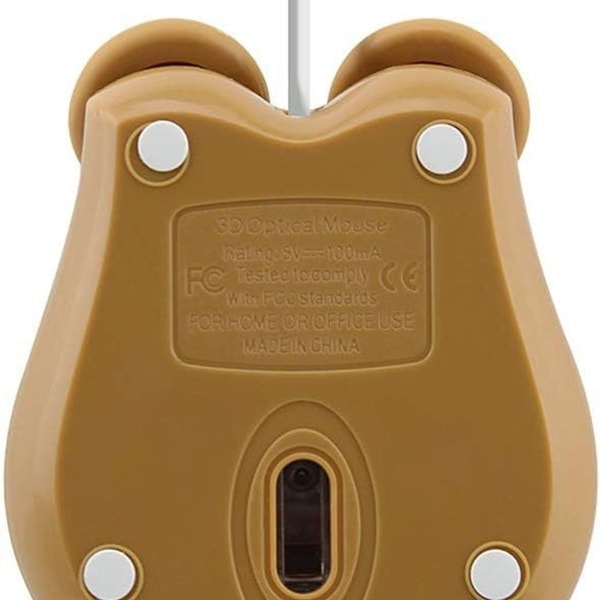 USB-kablet mus Bærbar, sød dyr, bjørneformet mus