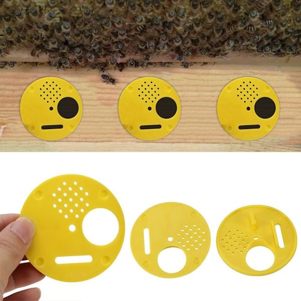 12 kpl 4-asentoinen muovinen kiekko 6,8 cm mehiläishoitajille Beekeeping Nucléi
