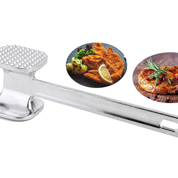 Köttmörare 21 cm, för mört kött, köttklubba i aluminium,