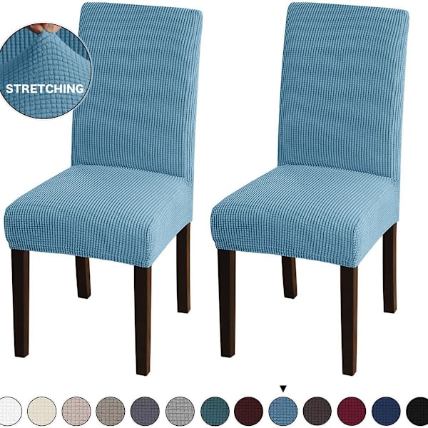 Amerteer 2-pakning Spisebordsstoltrekk Stretch Spisebordsstoltrekk Parsons KLB