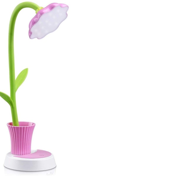 Barnelampe, LED-skrivebordslampe, berøringskontroll, dimbart lys, fleksibel KLB