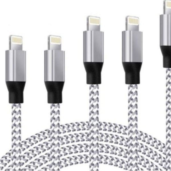 MFI-sertifioitu iPhone-pikalataus (3 kokoa) punottu 3 m KLB