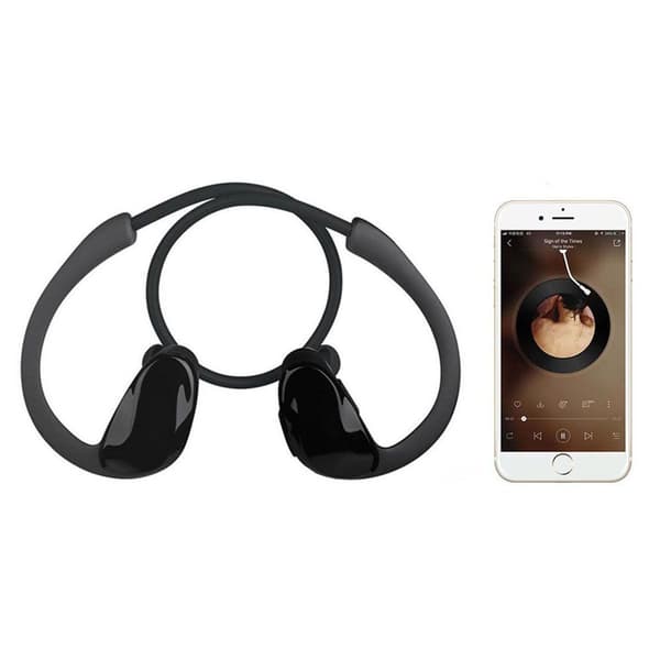 Bluetooth-hodetelefoner, sportshodetelefoner, vanntette, 12 svarte
