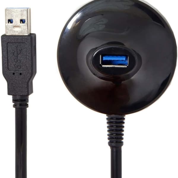 USB3.0 hane till hona förlängningskabel med USB-bas