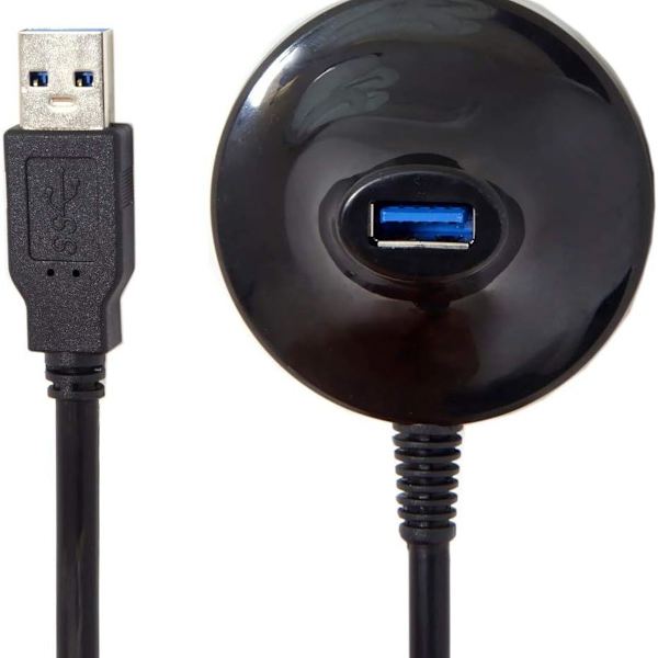 USB3.0 hann til hunn forlengelseskabel med USB-base