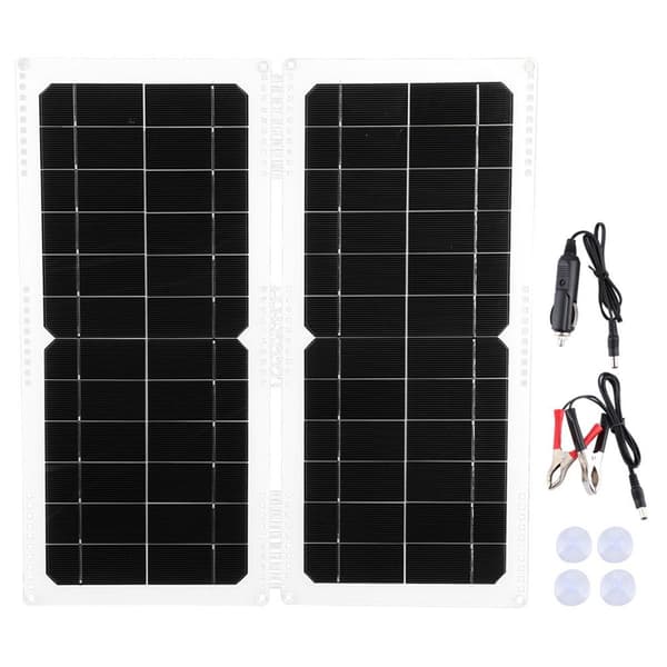20W 12V bærbar solcellepanel med sammenleggbar enkeltkrystalllader KLB