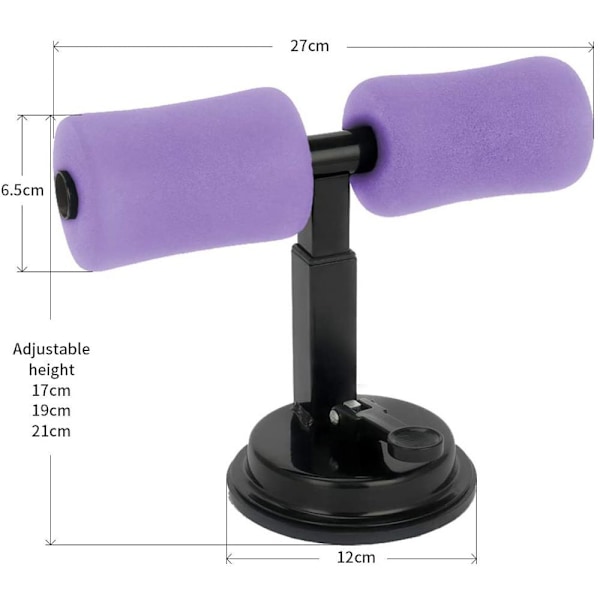 Bærbar Sit-Up Stang, Multifunksjonell Justerbar Sit-Up Stang, Sit-Up Rosa