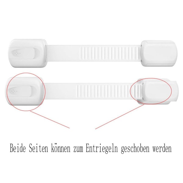 Baby Child Lock för limning (6-pack), Lås för skåp och lådor - KLB