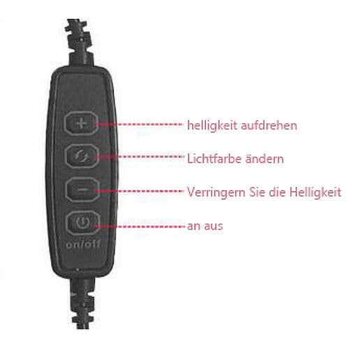 Ringlys for laptop, 5'' ringlys med stativ & klips, videokonferanselys med 5