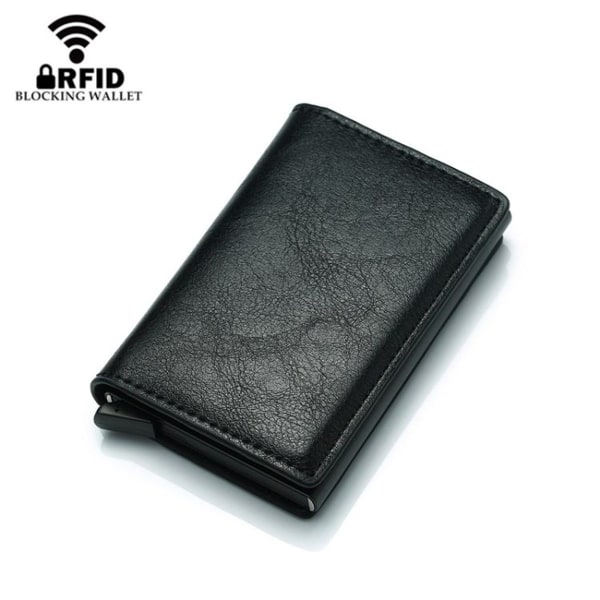 Automatisk korttyp, antimagnetisk, RFID-stöldskydd, retro korthållare, un