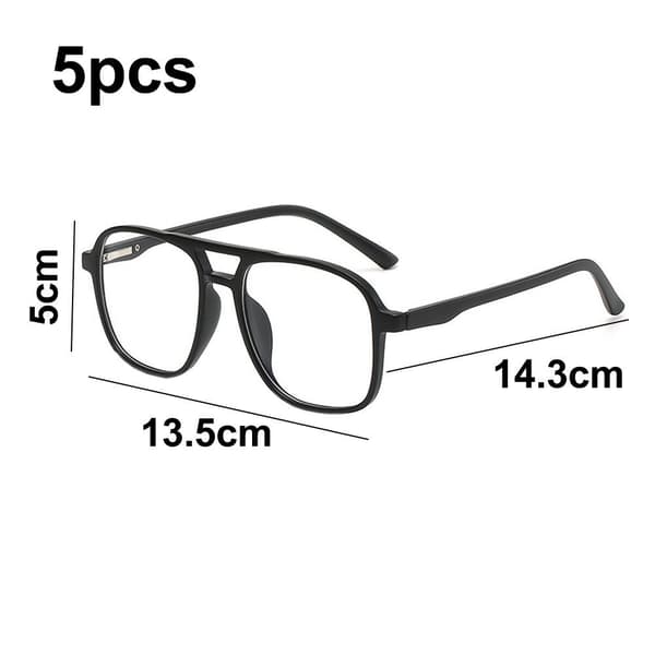 Magnetiska 5-pack Polariserande Clip-on Solglasögon Plastram
