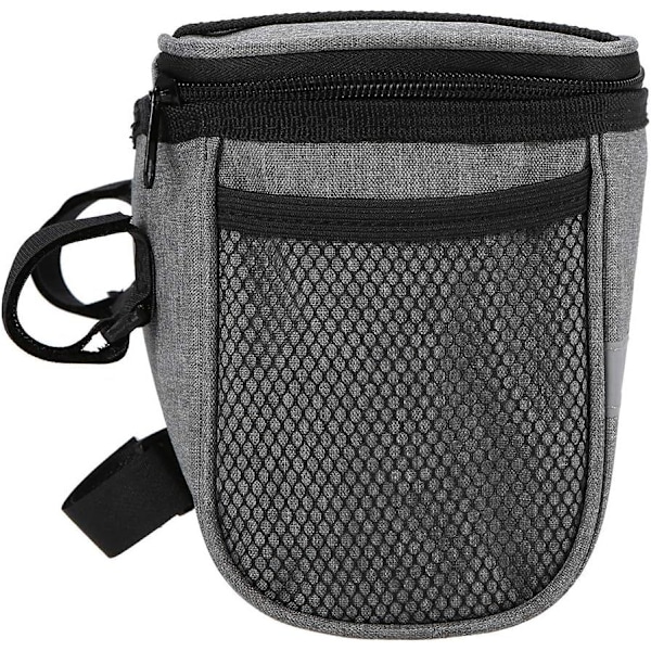 Lixada cykelstyrbag, isoleret, grå