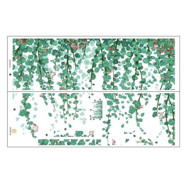 Grønne planter Eucalyptus Vine Blade Wall Sticker Fjernelse Akvarel Wall Art KLB