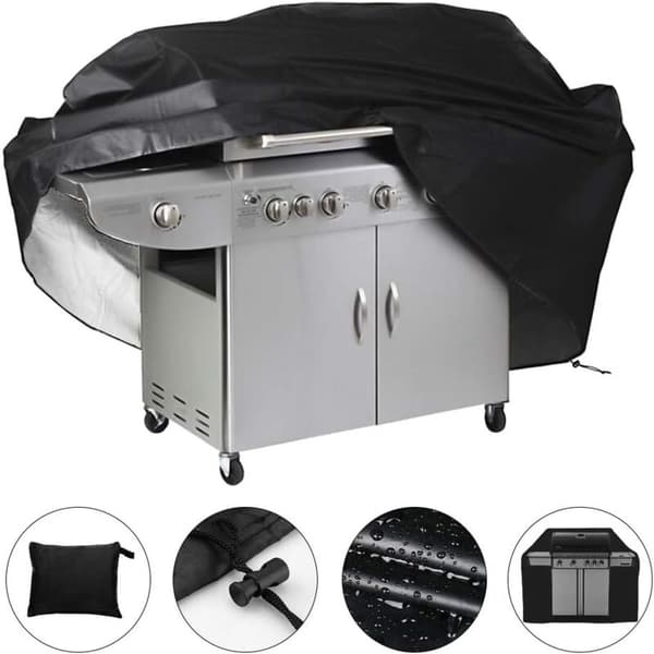 Vandtæt grillovertræk 145 x 61 x 117 cm (sort) KLB
