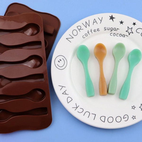 Silikoneform til skeer - Non-stick chokoladefremstillingsform