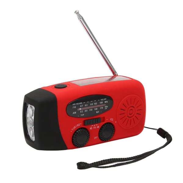 Håndsveivradio AM/ FM NOAA 3 lademetoder 1200 mAh KLB