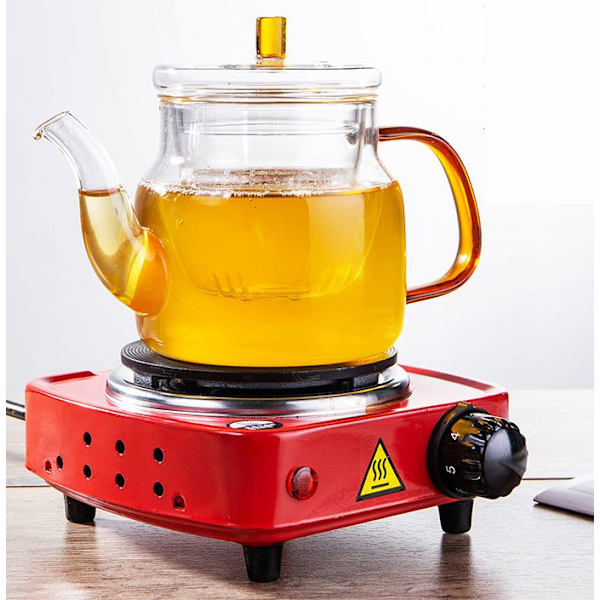 Mini Risgrynkokare Elektrisk Värmeplatta Enhuvudad Elektrisk Risgrynkokare Gryta Lämplig för Hot Pot Matlagning (GB 220V, Vit) 1 Styck