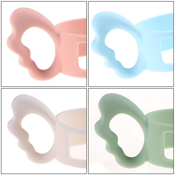 Silikonhandtag för breda babyflaskor, 4-pack
