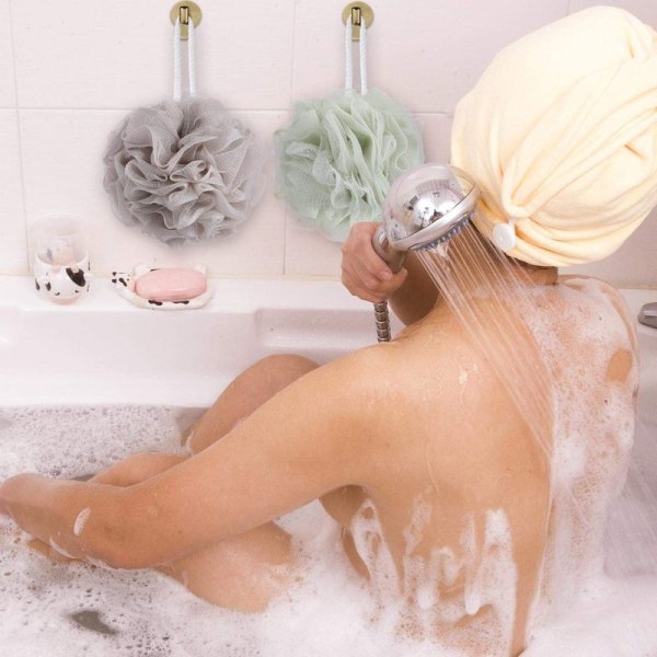 Flower Bath Sponge Bath Foam Brush Svamp Blød hud Eksfolierende Brush Body