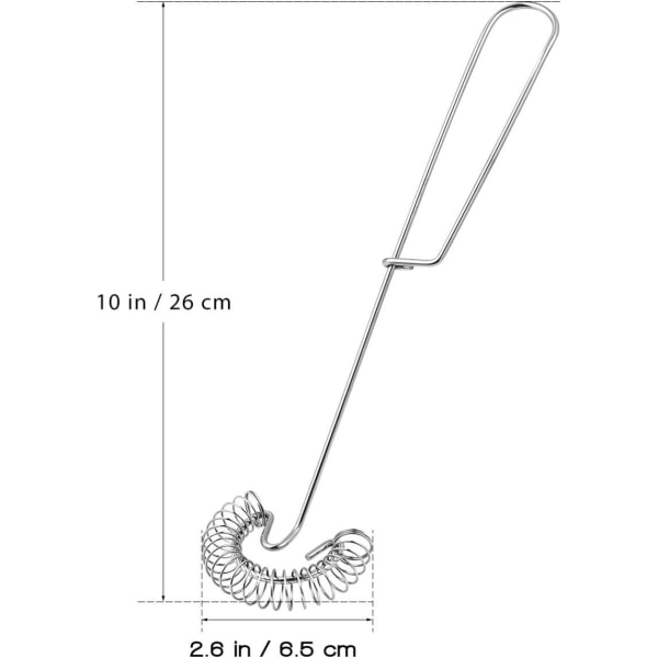 2 st rostfria spiralvispar för kök