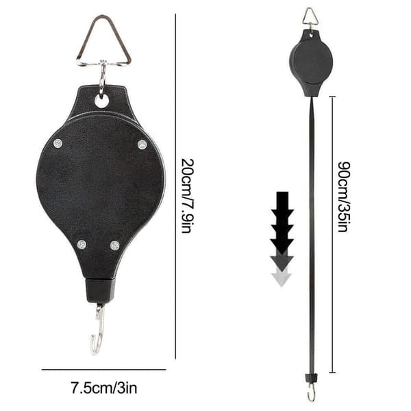 Justerbara växtrullar Retractable hängande planter Blommor