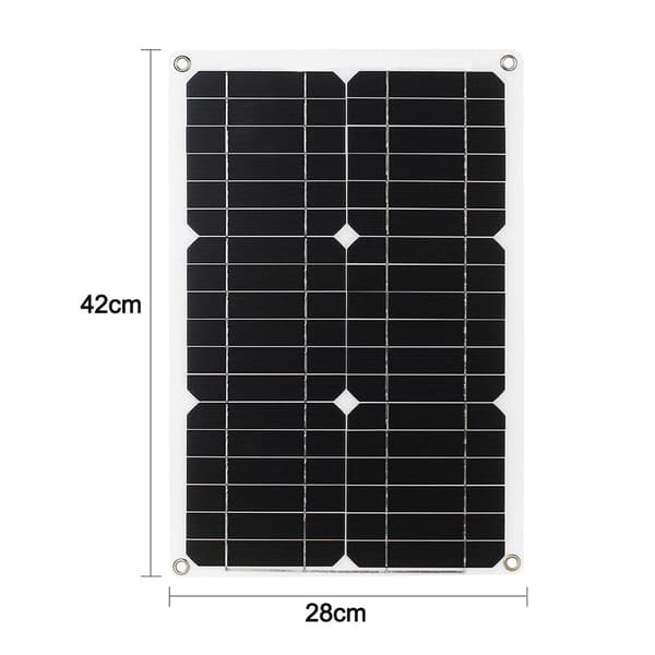 Solcellelader solcellepanelsett med solcelleladeregler, med