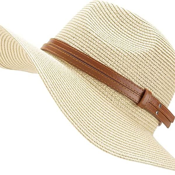 Kvinde Bredskygget Foldbar Solhat Strand Ferie Rejse Solhat