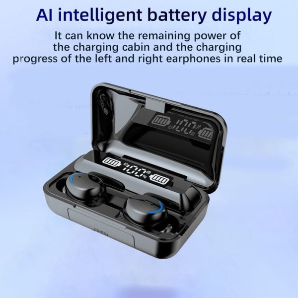 Wireless Bluetooth 5.1IPX5 Waterproof Earbuds Black