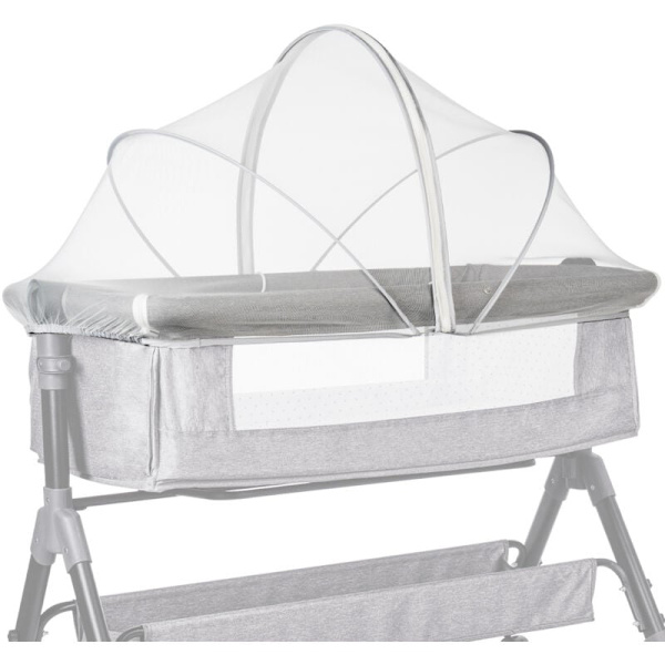 Myggenet til Vugge/Krybber/Rejse Seng/Ekstra Seng/Baby Paraply Seng, Fint Mesh Stof, Nem at Installere, (Hvid, 96 x 55CM) KLB