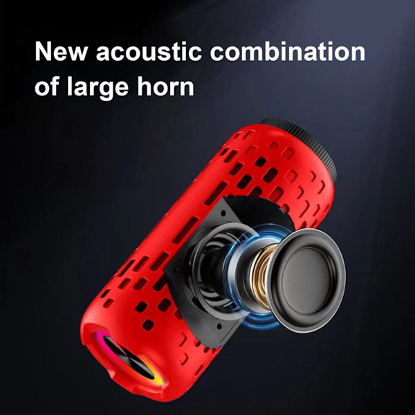 Utomhus Bluetooth Audio Hörlurar Trådlös Bluetooth Röd