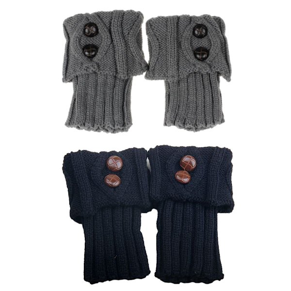 Pairs Warm Winter Knitted Boot Cuff Socks Short Leg Combo 3 KLB