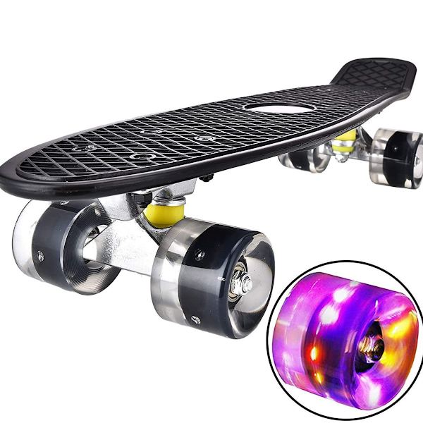 Mini Cruiser -skeittilauta Retro Complete Board, 56cm Vintage Black KLB
