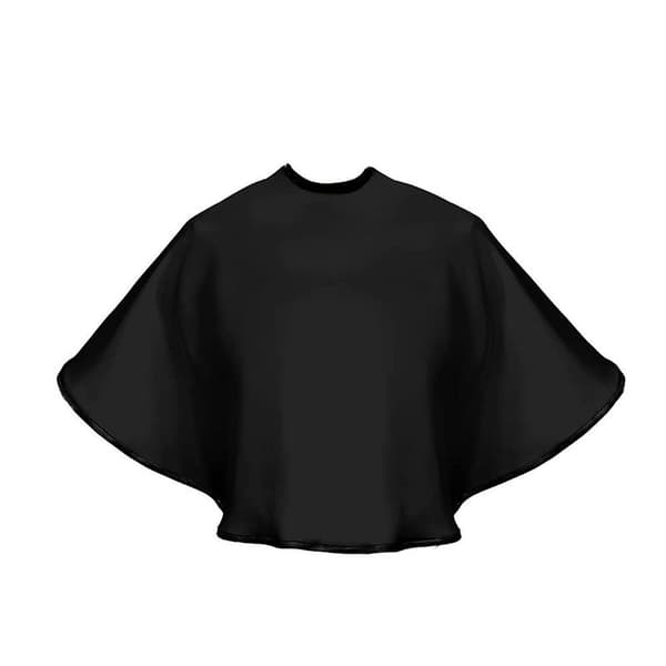 Makeup Cape, Beauty Salon Shorty Smock til Kunder, Salon Sort