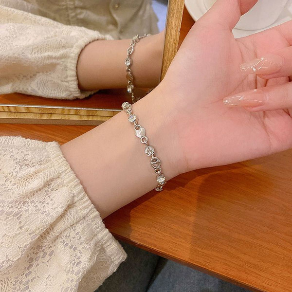 Hjärtformad armband dammode smycken