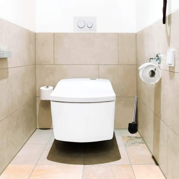 Premium toiletbørste - rustfri, hygiejnisk, rustfrit stål