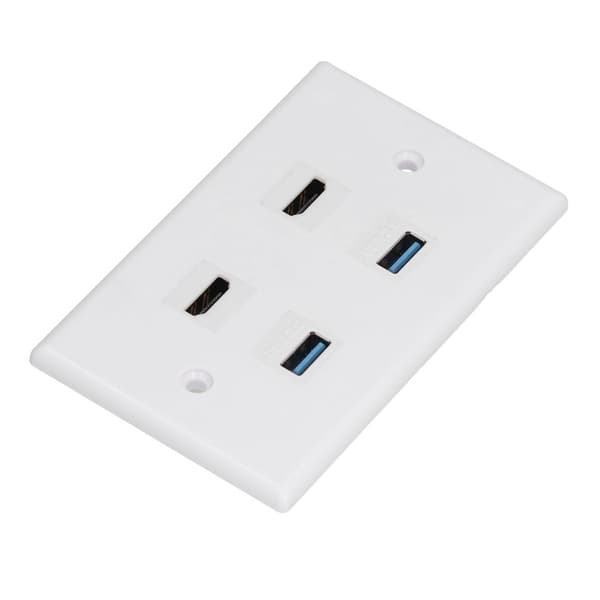 HD multimedia-grænseflader + 2 USB 3.0-porte uden svejsninger KLB