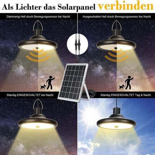 Aurinkopaneelit ulkokäyttöön liikeanturilla, Jackyled 56 LED IP65