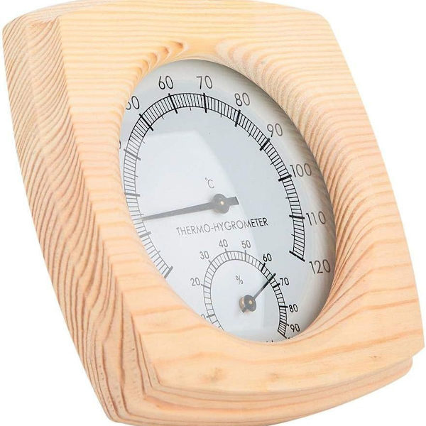Træ sauna hygrotermograf termometer hygrometer sauna rum gran