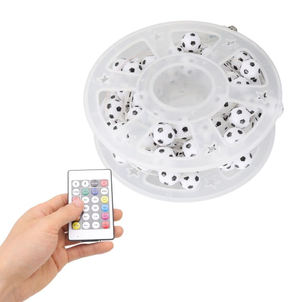 Fu boll ljusslinga, USB-driven APP röstfjärrkontroll KLB