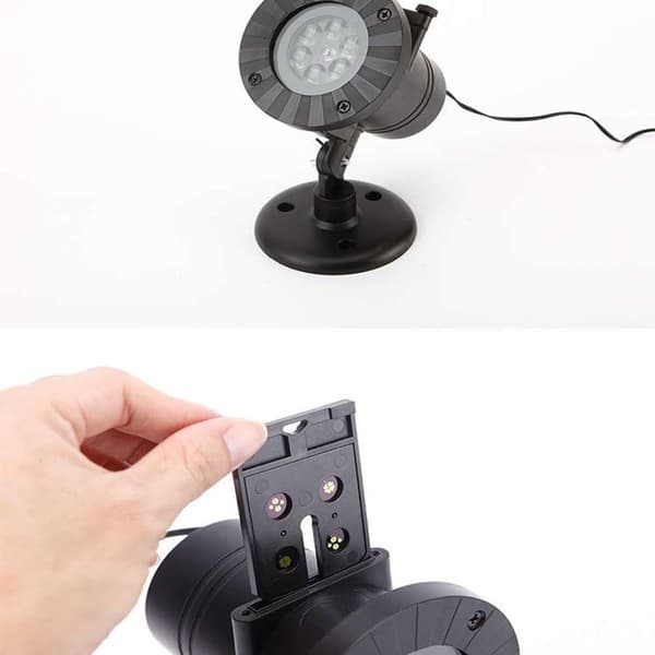 LED-projektorlampe med 12 effekter KLB