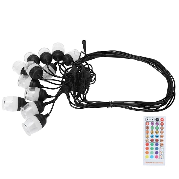 Vattentäta utomhus ljusslingor, färgglada RGB-lampor med RF IR KLB