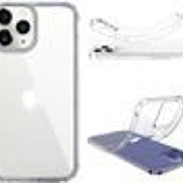 GLiving Crystal Clear Etui Kompatibel med iPhone 12 Mini Etui, Fald Beskyttelse,