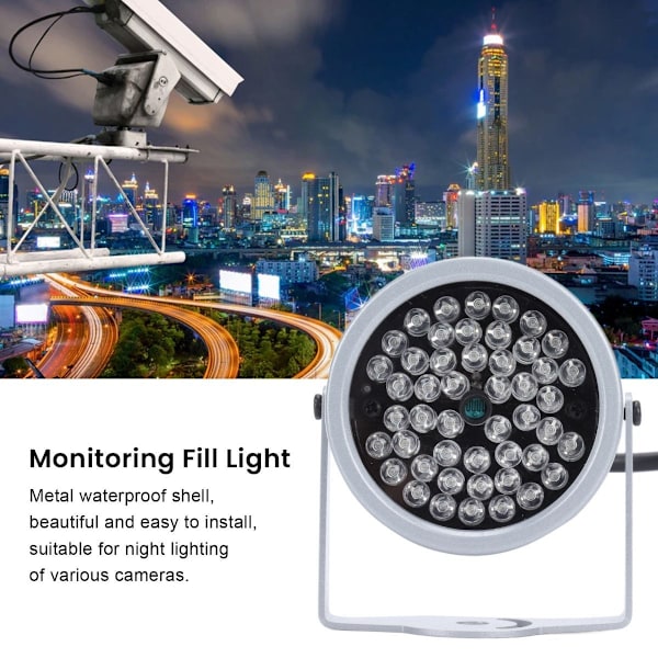 Yökuvaus infrapunavalo IP5 Sadekestävä 48 LED IR Infrapunavalo KLB