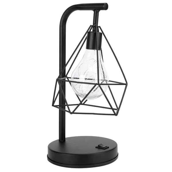 Smidd jern LED-bordlampe, for rom- og bardekorasjon KLB